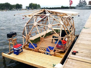 geodesic-houseboat